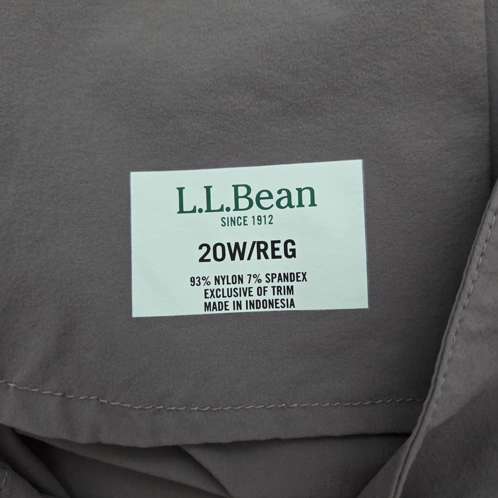 L.L.Bean Hiking Pants Gray No Fly Zone Women 20W - Picture 3 of 5